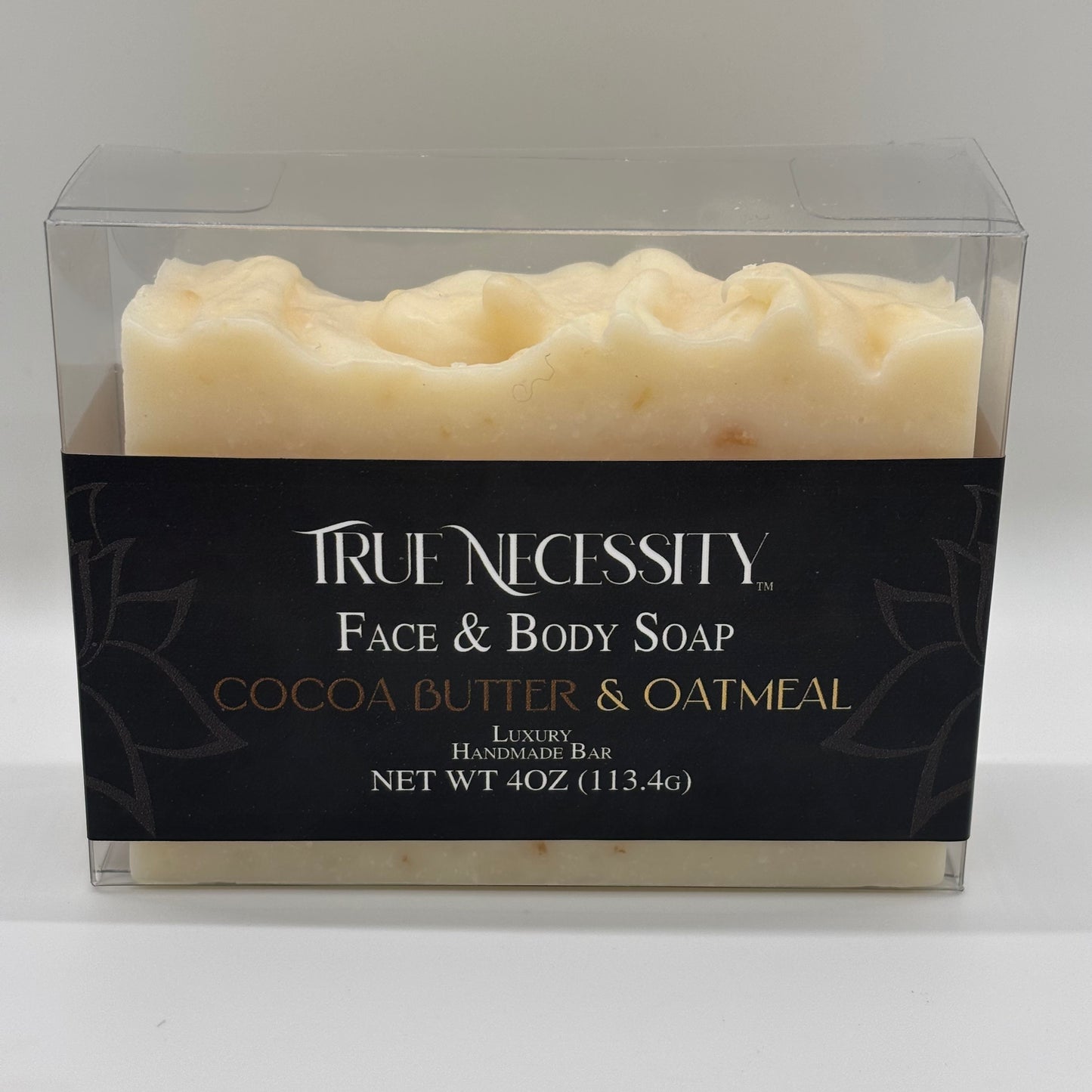 TRUE NECESSITY -COCOA BUTTER & OATMEAL- LUXURY HANDMADE BAR SOAP